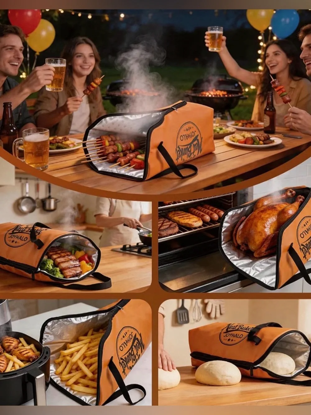 Insulated BBQ Meat Carry Bag